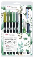 TOMBOW    TOMBOW Watercolor Set WCS-GR Greenery, Kein
