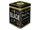 Nostalgic Art Teebeutel-Box Black Tea Gold/Schwarz/Weiss, Detailfarbe