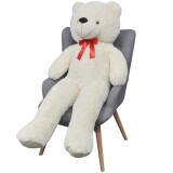 Weicher XXL-Plüsch-Teddybär Weiß 135 cm