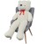 Bild 0 Weicher XXL-Plüsch-Teddybär Weiß 135 cm