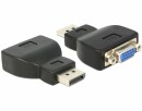 DeLock Adapter Displayport - VGA Schwarz, Kabeltyp: Adapter