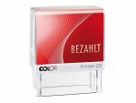 Colop Stempel Printer 20/L «BEZAHLT», Motiv: Text, Detailfarbe: Rot