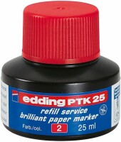 EDDING Tinte 25ml PTK-25-2 rot, Kein Rückgaberecht, Aktueller
