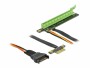 DeLock PCI-E Riser Karte x1 zu x16 flexibel, gewinkelt