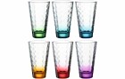 Leonardo Trinkglas Optic 300 ml, 6 Stück, Mehrfarbig, Glas