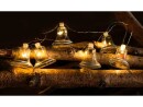 Sirius Weihnachtslichterkette Tiffany Glocke, 8 × Lampen, Silber
