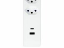 Steffen Steckdosenleiste IQ 3 x T13, USB-A+C, Weiss, 3