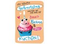 Susy Card Geburtstagskarte Cupcake mit Wackelaugen 11.5 x 17 cm