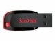 SanDisk Cruzer Blade - Chiavetta USB - 128 GB - USB - nero, rosso