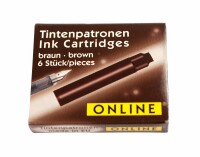 ONLINE    ONLINE Tintenpatronen Standard 17023/12 brown 6 Stück