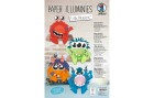 URSUS Bastelset Paper Illuminies Little Monsters 4 Stück