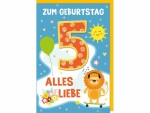 Braun + Company Geburtstagskarte Löwe 5 11.5 x 17 cm, Papierformat
