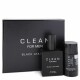 Clean Black Leather Gift Set -- 100 ml Eau De Toilette Spray + 76 ml Deodorant Stick