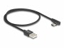 DeLock USB 2.0-Kabel USB A - USB C gewinkelt