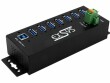 EXSYS USB-Hub EX-1187HMVS-2, Stromversorgung: Terminal Block