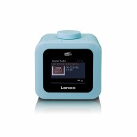 Lenco Radiowecker CR-620 DAB+, blau LCD Display, Alarm, AUX