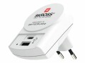 SKROSS USB-Wandladegerät Euro, USB-A / USB-C, 27 W, Weiss