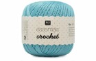 Rico Design Häkel- und Strickgarn Essentials Crochet 50 g, Türkis