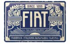 Nostalgic Art Schild Fiat Since 1899 20 x 30 cm