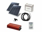 autosolar Inselanlage 200 W mit Wechselrichter und 55 Ah