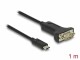 Bild 1 DeLock Serial-Adapter USB-C ? RS-232 D-Sub 9 Pin mit