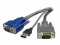STARTECH .com 3m ultradünnes USB VGA 2-in-1-KVM-Kabel - Tastatur