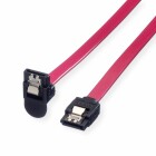 Roline Int. SATA 6.0 Gbit/s HDD-Kabel mit Schnappverschluss - gewinkelt - 0,5 m