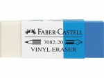 Faber-Castell Radiergummi Blau/Weiss, Detailfarbe: Weiss, Blau