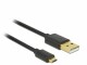 DeLock USB 2.0-Kabel 3er Set USB A - Micro-USB