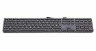 LMP USB Tastatur KB-1243 mit Kabel und Zahlenblock, Deutsch/Französisch (Schweiz), 2x USB