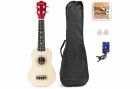 MAX Ukulele UKEY Set Soprano Natural 21 Zoll