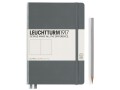 Leuchtturm Notizbuch Medium A5, Blanko, 2-teilig, Anthrazit