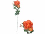 CHALET Kunstblume Rose 66 cm, Orange, Produkttyp: Schnittblumen