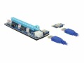 DeLock PCI-E Riserkarte, x1 zu x16, Crypto