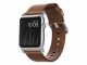 Nomad Lederarmband Modern Strap Apple Watch Braun/Silber, Farbe