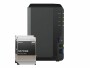 Synology NAS DiskStation DS223, 2-bay Synology Enterprise HDD 16