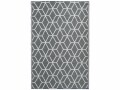 Esschert Design Teppich Grafisch 180 x 121 cm, Beige/Weiss, Form