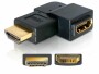 DeLock Adapter 90° links HDMI - HDMI, Kabeltyp: Adapter