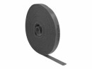 DeLock Klettband 10 m x 15 mm Grau, Breite