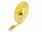 SLIM Slimpatchkabel Cat 6A, U/FTP, 0.25 m, Gelb