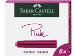 Faber-Castell Tintenpatrone Pink, 6 Stück, Detailfarbe: Pink, Tintenart
