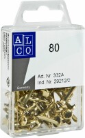 ALCO      ALCO Musterbeutel-Klammern 3/17 mm 332A Messing 80 Stück
