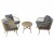 Bild 7 COCON Loungeset Bissone, Beige/Grau, 4 Sitzplätze, Material