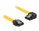 DeLock SATA3-Kabel gelb, links gewinkelt, 30 cm, Datenanschluss