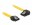 Image 0 DeLock SATA3-Kabel, 30cm, gelb, links