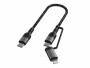 4smarts USB 2.0-Kabel ComboCord 3A USB C - Lightning/USB