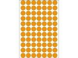 HERMA Vielzweck-Etiketten 2234 Ø 13 mm, 32 Blatt, Orange