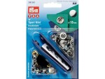 Prym Druckknöpfe Sport Mini Silber, 13 mm, 10 Stück