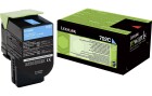 Lexmark Toner 70C20C0 Cyan, Druckleistung Seiten: 1000 ×