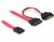 Bild 0 DeLock Slim-SATA-Kabel rot, 50 cm, Datenanschluss Seite A
